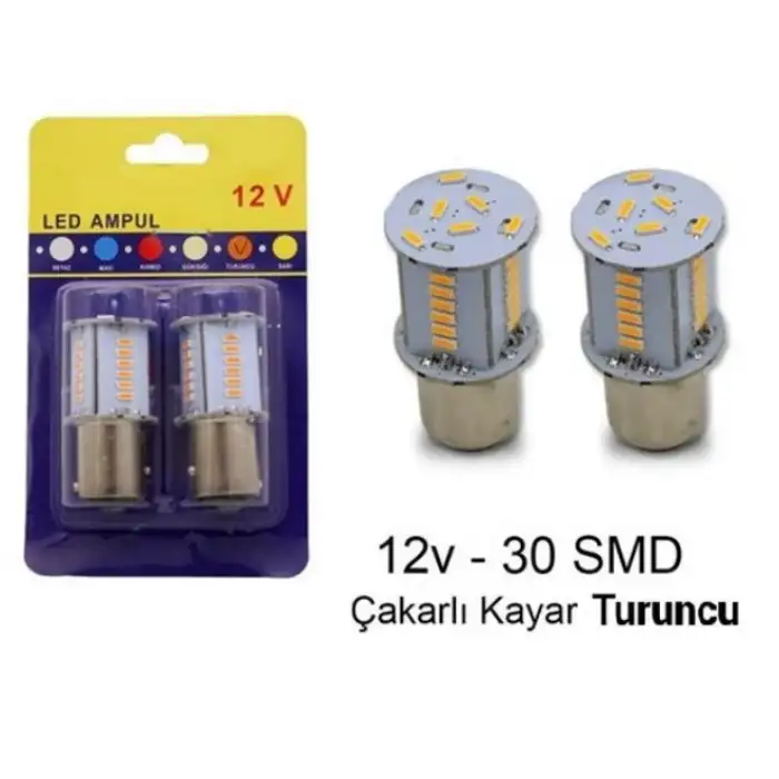 MERCEKLİ ÇAKARLI - KAYAR ARKA STOP AMPULÜ KIRMIZI ADET YENİ