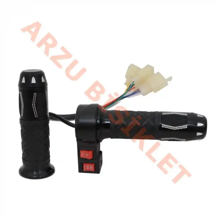 GAZ KOLU [TAKIM] [SİYAH] [3 VİTES - İLERİ - GERİ] E-BIKE