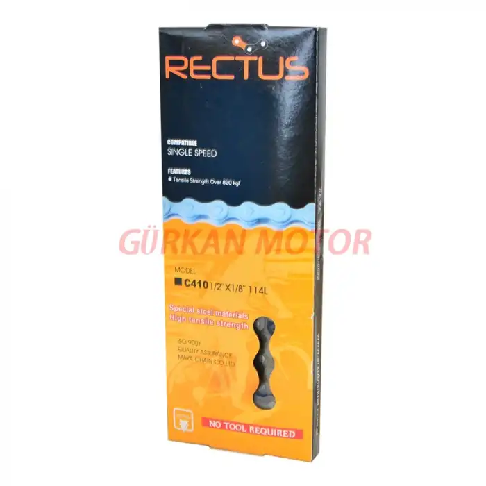BİSİKLET (BMX) ZİNCİR RECTUS [114 LİNK] KUTULU