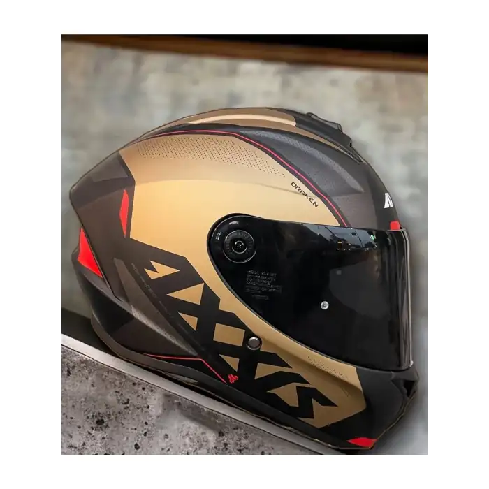 AXXIS DRAKEN S GEAR A9 MATT GOLD KASK MAT GOLD