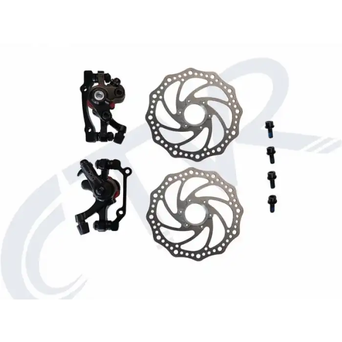 BİSİKLET DİSK FREN ÖN ARKA TAKIM + ROTOR [160MM] KALİPER