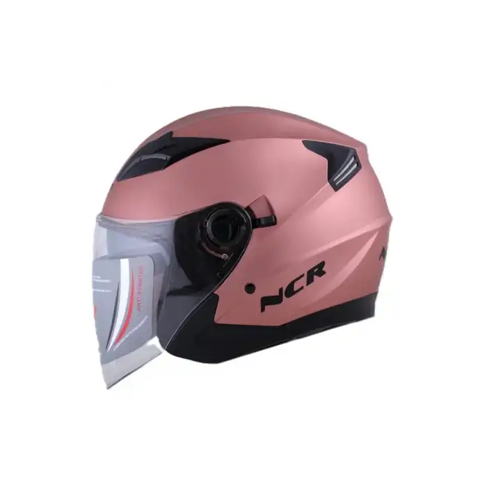 KASK ÇENESİZ VİZÖRLÜ NCR 708 ECE BELGELİ ROSE GOLD