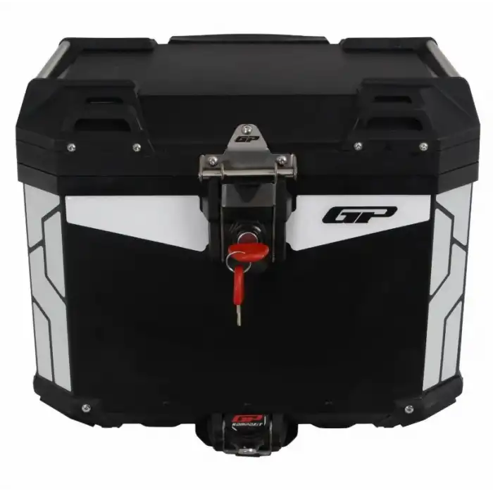 GP KOMPOZİT UNİVERSAL 37 LT ALÜMİNYUM SİYAH MOTOSİKLET ÇANTASI