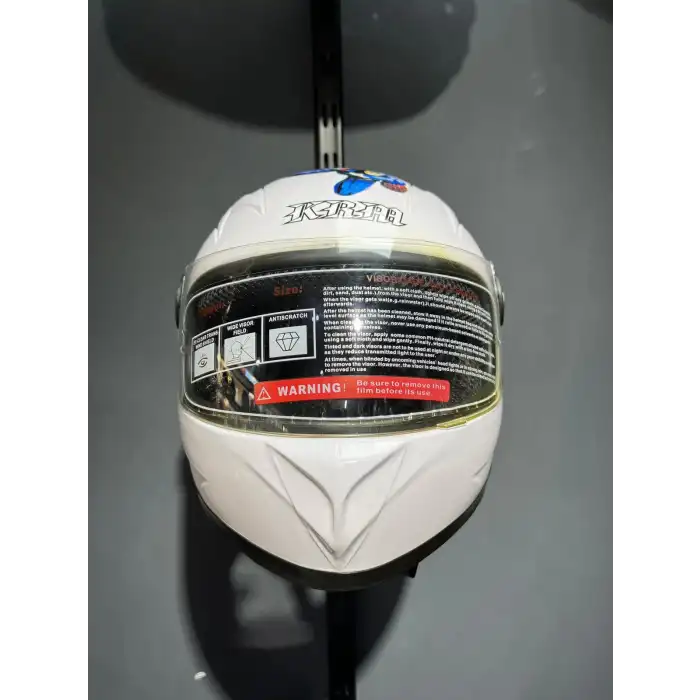 ÇOCUK KASKI KAPALI BEYAZ