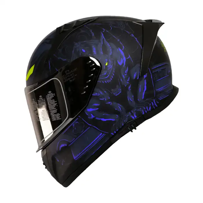 MTS M-201 SNAKE FULL FACE KASK MISION BLUE