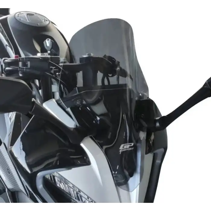 GP KOMPOZİT CF MOTO 250 SR 2020-2024 UYUMLU ÖN CAM ŞEFFAF 42 CM ( SİPERLİK )