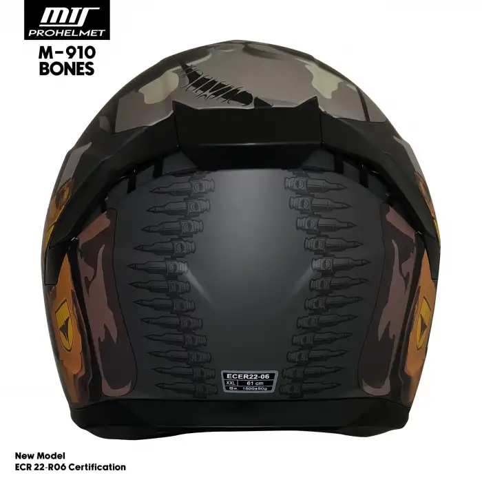 MTS M-910 FULL FACE KASK BONES