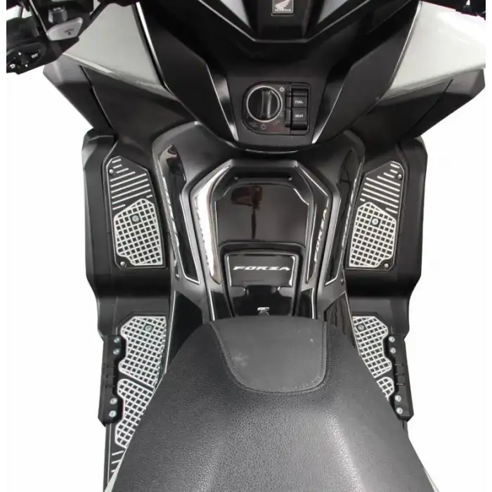 GP KOMPOZİT HONDA FORZA 250 2018-2025 UYUMLU BASAMAK ALÜMİNYUM GRİ