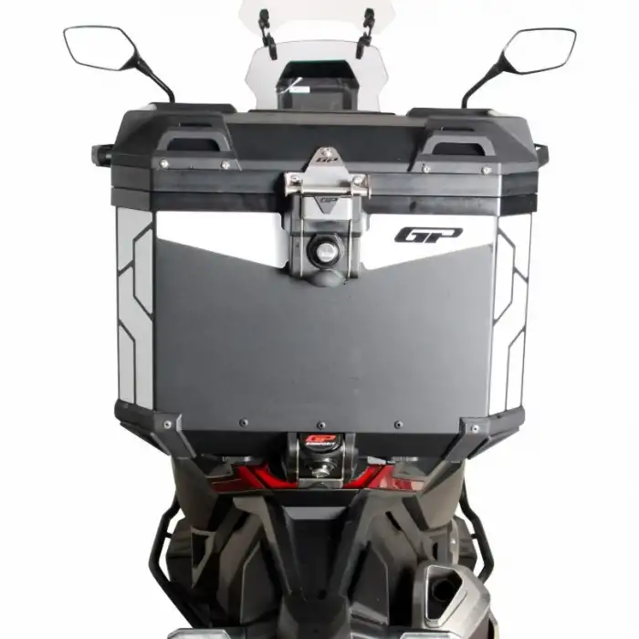 GP KOMPOZİT UNİVERSAL 37 LT ALÜMİNYUM SİYAH MOTOSİKLET ÇANTASI
