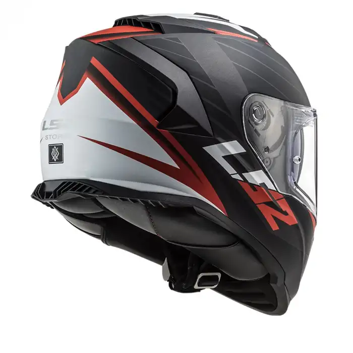 LS2 STORM 2 NERVE KASK MAT SİYAH - KIRMIZI