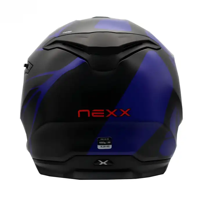 NEXX Y.100 B-SIDE KASK MAT SİYAH - NAVY MAVİ