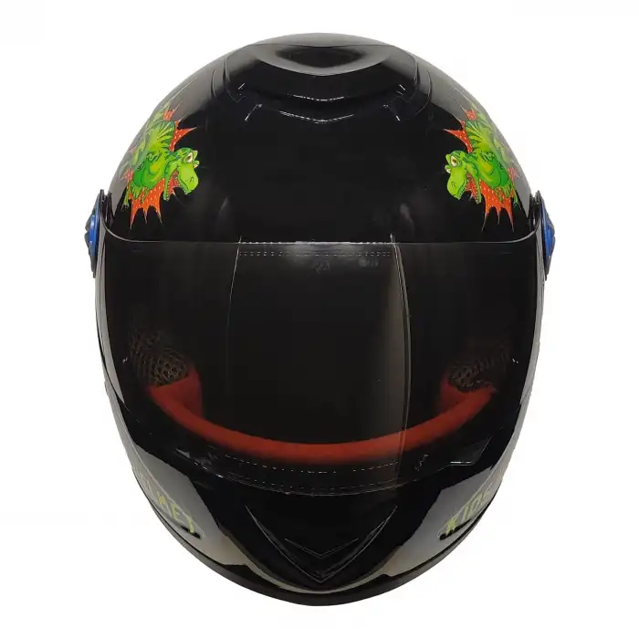 PRO HELMETS SY118 Full Face Çocuk Kask DINO BLACK SİYAH