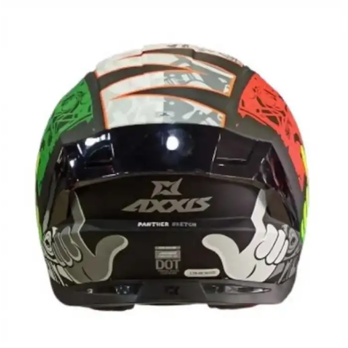AXXIS PANTHER SKETCH C6 MAT KIRMIZI KASK MAT KIRMIZI
