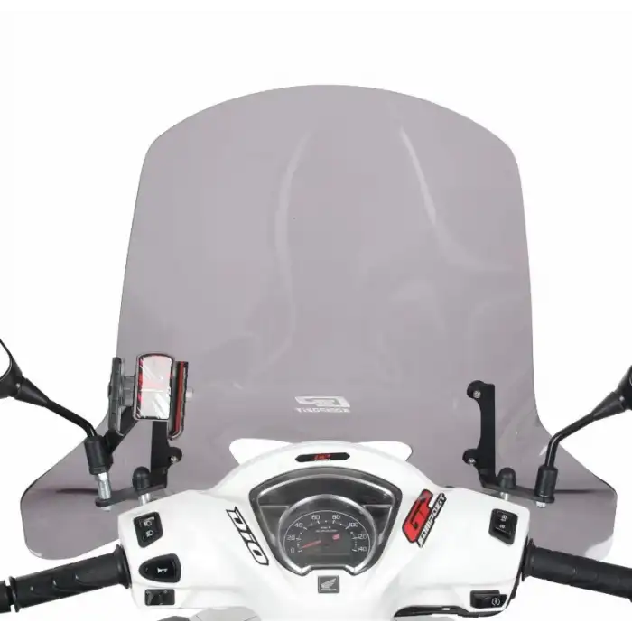 GP KOMPOZİT HONDA DİO 2021-2024 UYUMLU ÖN CAM FÜME 58 CM ( SİPERLİK )