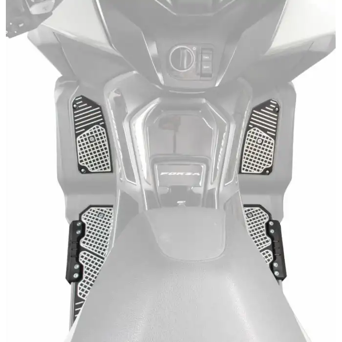 GP KOMPOZİT HONDA FORZA 250 2018-2025 UYUMLU BASAMAK ALÜMİNYUM GRİ