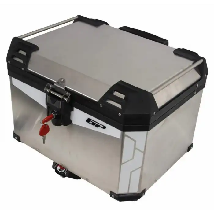 GP KOMPOZİT UNİVERSAL 57 LT ALÜMİNYUM GRİ MOTOSİKLET ÇANTASI