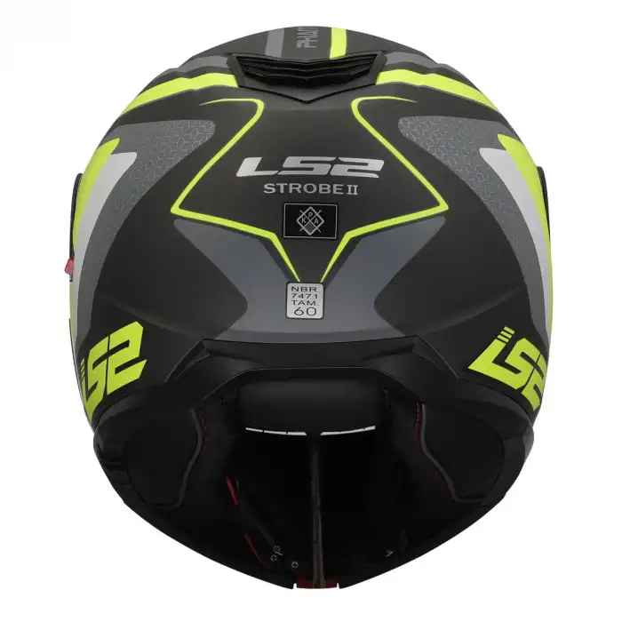 LS2 STROBE 2 PHANTOM MAT TITANIUM-NEON SARI KASK MAT TITANIUM - NEON SARI