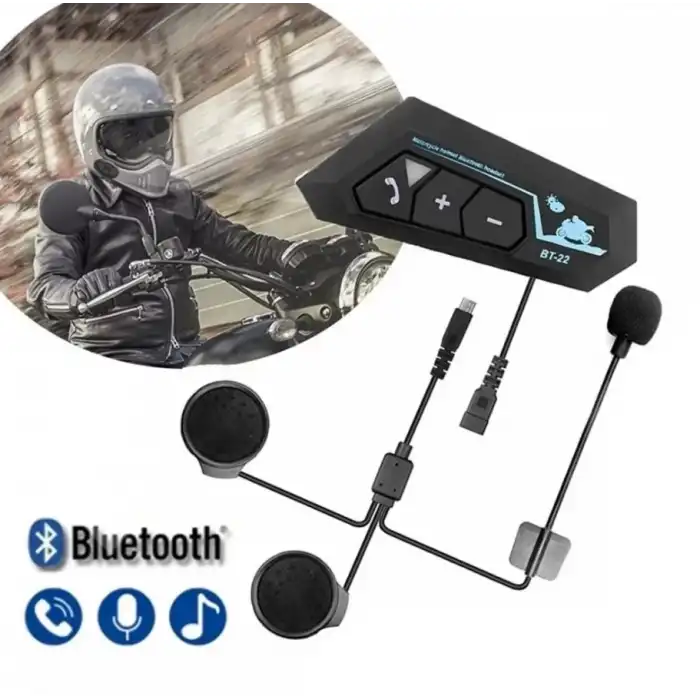 BT22 BLUETOOTH WİRELESS İNTERCOM EARPHONE