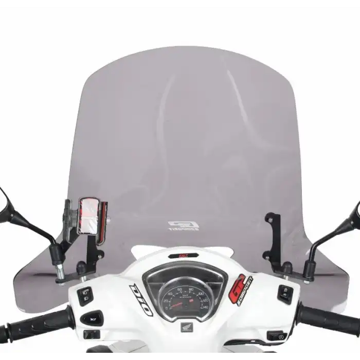 GP KOMPOZİT HONDA DİO 2021-2024 UYUMLU ÖN CAM ŞEFFAF 58 CM ( SİPERLİK )