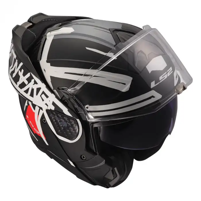 LS2 ADVANT 2 TAPE MAT SİYAH-BEYAZ KASK