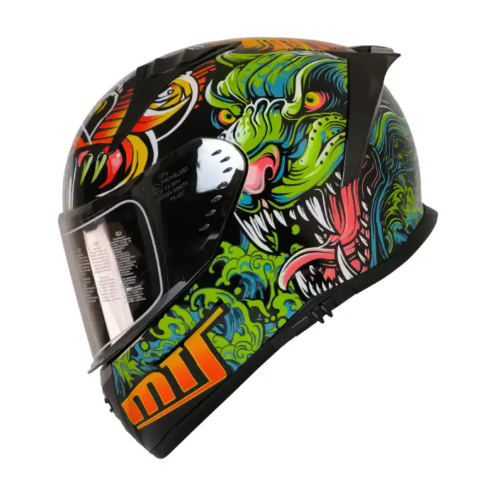 MTS M-201 SNAKE FULL FACE KASK SHINY AZURE