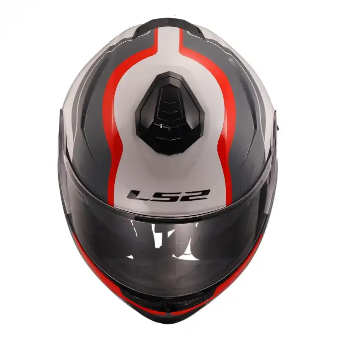 LS2 STROBE 2 MONZA SİYAH-BEYAZ-KIRMIZI KASK SİYAH - BEYAZ - KIRMIZI