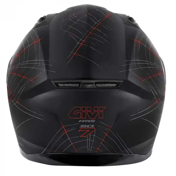GIVI 50.7 PHOBIA KASK MAT SİYAH - KIRMIZI