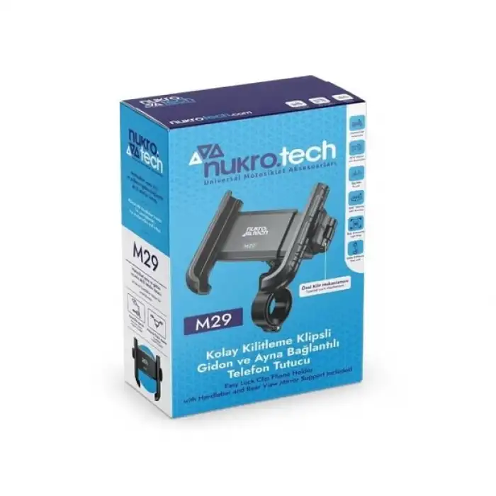 NUKRO M29 KLİPSLİ TELEFON TUTUCU