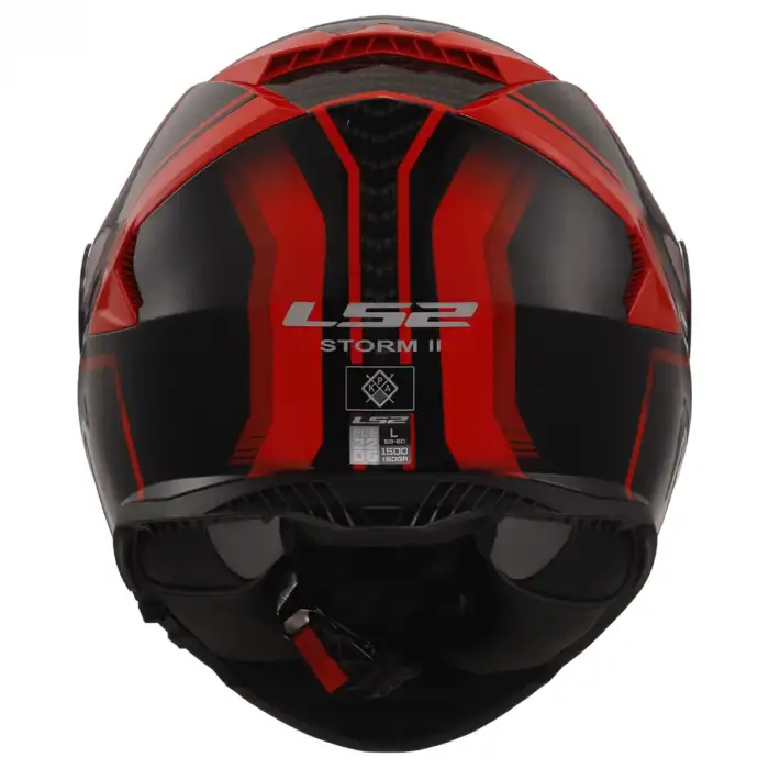 LS2 STORM 2 TRACKER KASK SİYAH - KIRMIZI