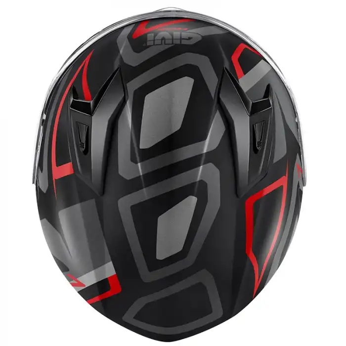 GIVI 50.7 PROTON KASK MAT TITANIUM - KIRMIZI