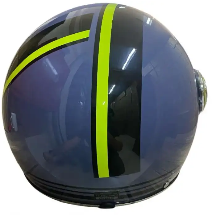 KASK ÇENESİZ Y.M NERO  GRİ - YEŞİL