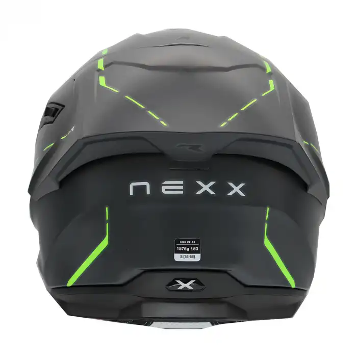 NEXX Y.100R REACT KASK MAT GRİ - YEŞİL
