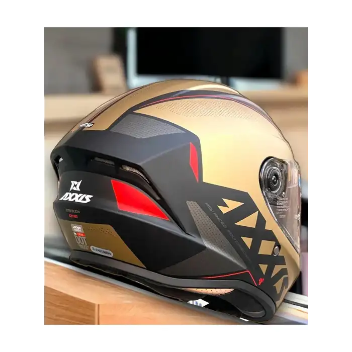 AXXIS DRAKEN S GEAR A9 MATT GOLD KASK MAT GOLD