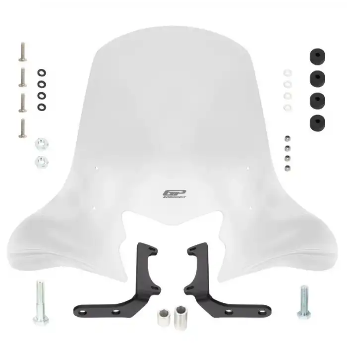 GP KOMPOZİT HONDA DİO 2021-2024 UYUMLU ÖN CAM ŞEFFAF 58 CM ( SİPERLİK )