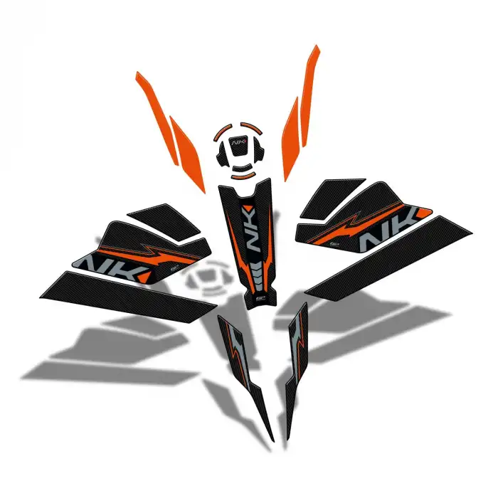 GP KOMPOZİT CF MOTO 250 NK 2023 -2024 UYUMLU FULL PAD SETİ TURUNCU