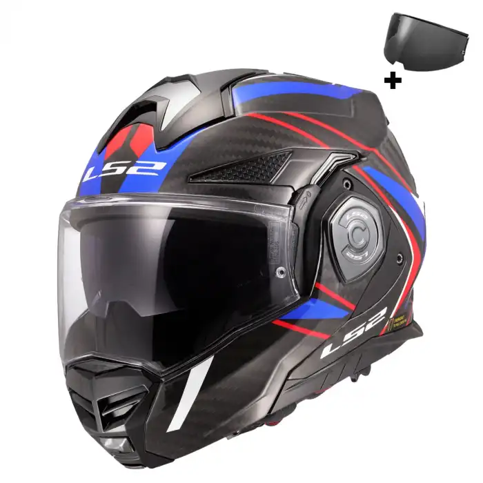 LS2 ADVANT X KARBON FUTURE II BEYAZ-MAVİ KASK