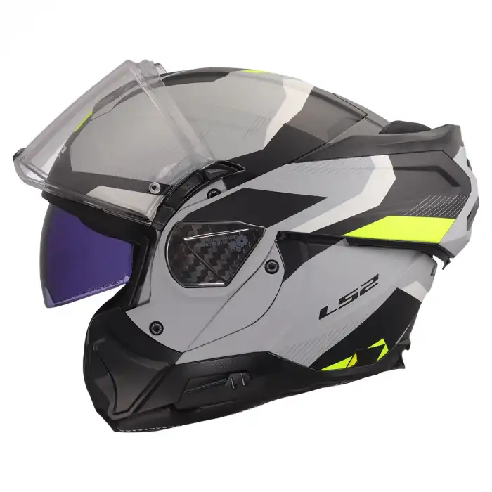 LS2 ADVANT 2 TRIPLE MAT GRİ- SİYAH-NEON SARI KASK - S