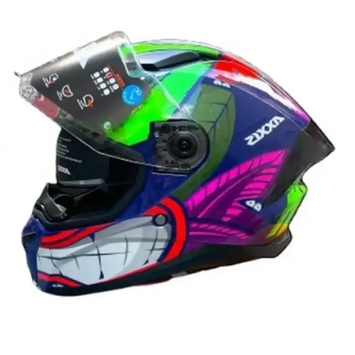 AXXIS PANTHER AMAZONİA B6 GLOSS KASK - YEŞİL - L