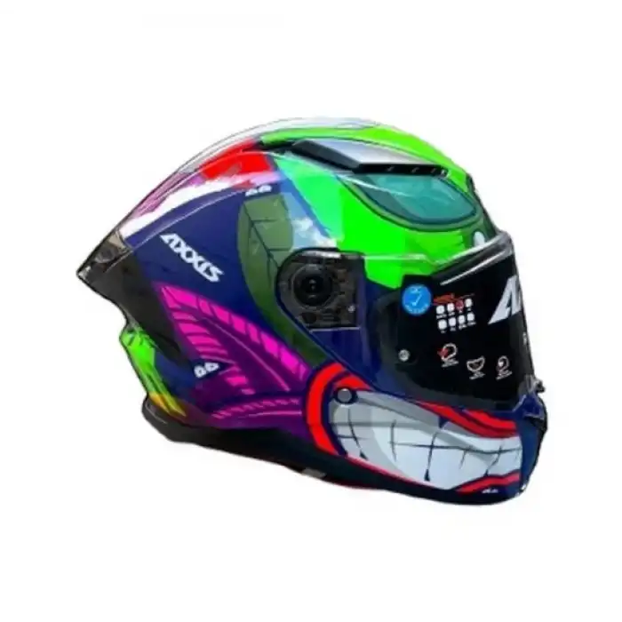 AXXIS PANTHER AMAZONİA B6 GLOSS KASK - YEŞİL - L
