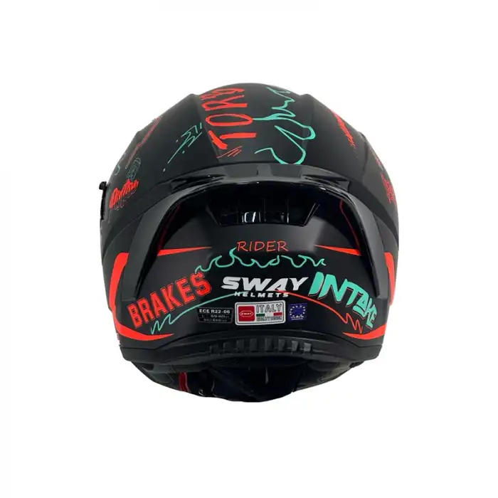 SWAY 869 DRIFT KASK BLACK RED