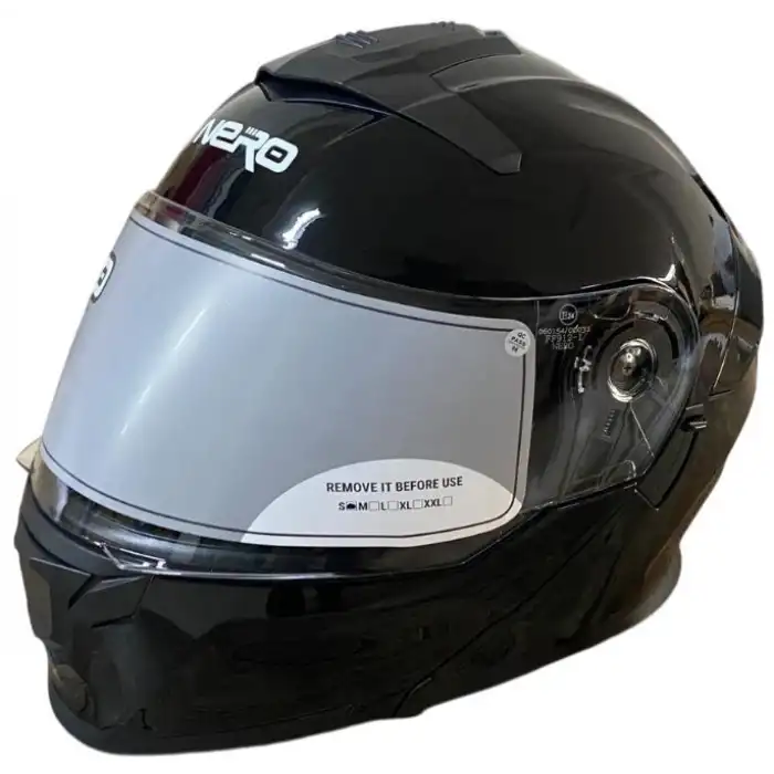 NERO ÇENE AÇILIR KASK 912 SİYAH SİYAH