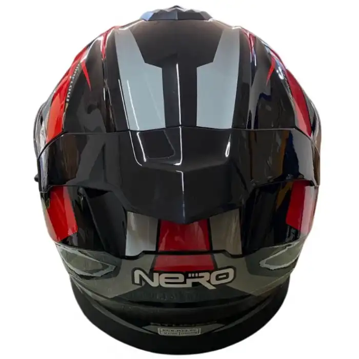 NERO ÇENE AÇILIR KASK 912 SİYAH - KIRMIZI A1 SİYAH KIRMIZI
