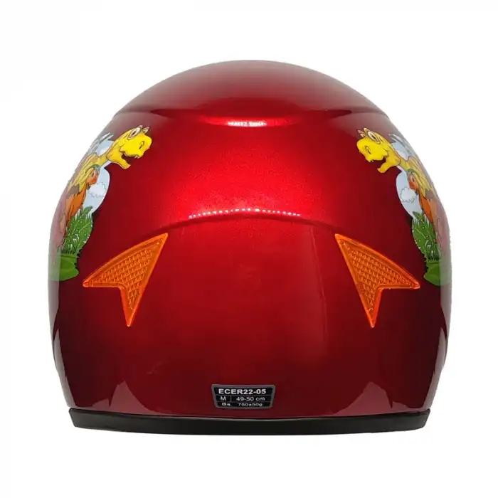 PRO HELMETS SY118 FULL FACE ÇOCUK KASKI DINO RED - KIRMIZI