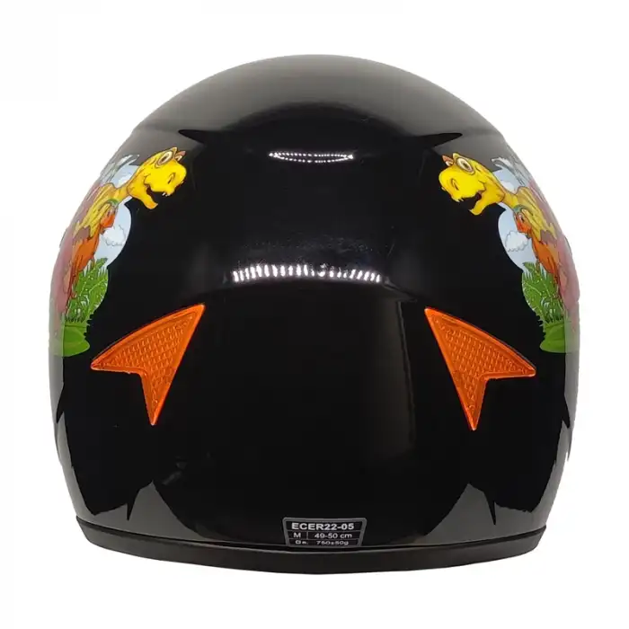 PRO HELMETS SY118 FULL FACE ÇOCUK KASKI DINO BLACK - SİYAH