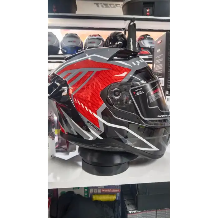 ARWİC AR939 PRO RED FULL FACE KASK SİYAH KIRMIZI