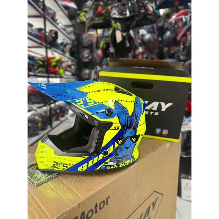 SWAY SW BUNNY YELLOW ÇOCUK CROSS KASKI