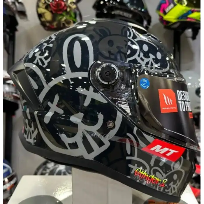 MT STINGER 2 RAM F1 GLOSS KAPALI KASK   F1 GLOSS