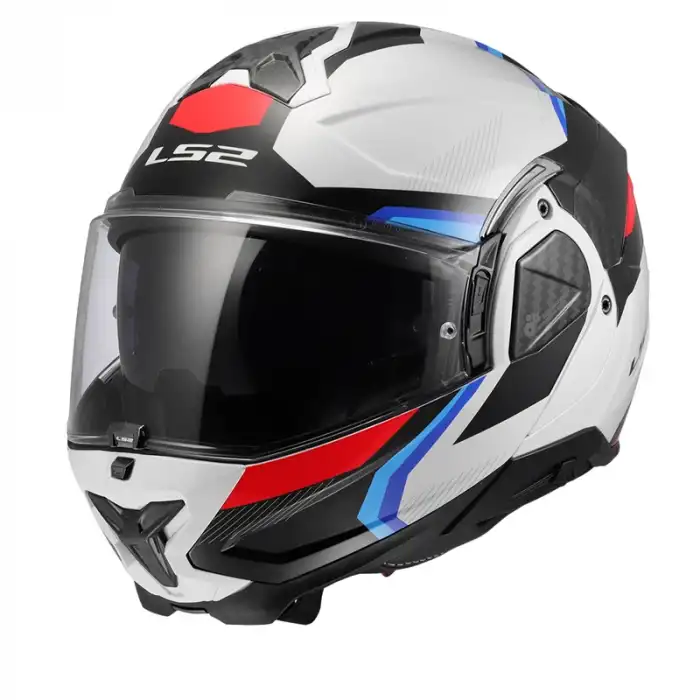 LS2 ADVANT 2 TRIPLE GRİ-KIRMIZI-SİYAH-TURKUAZ KASK BEYAZ - MAVİ - KIRMIZI - SİYAH