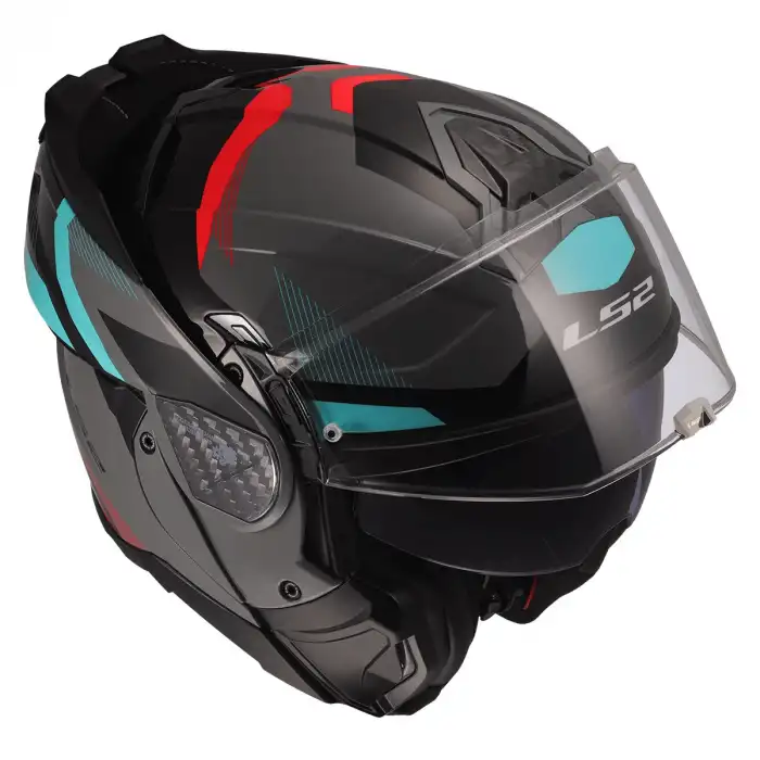 LS2 ADVANT 2 TRIPLE GRİ-KIRMIZI-SİYAH-TURKUAZ KASK GRİ-KIRMIZI-SİYAH-TURKUAZ