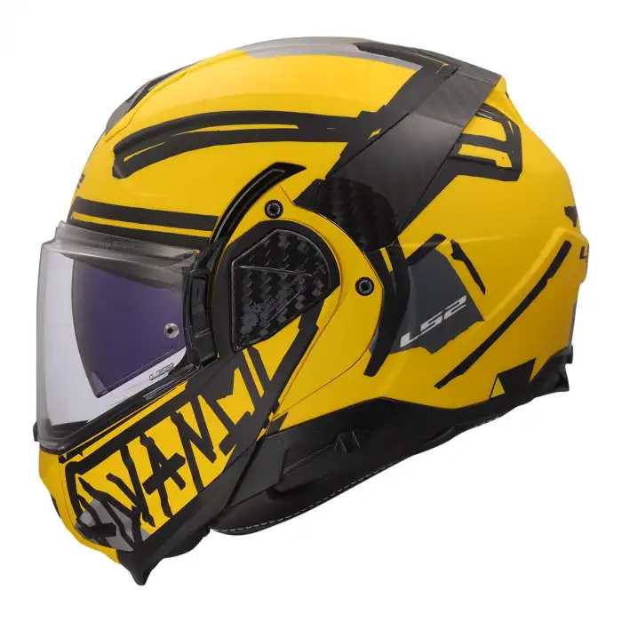 LS2 ADVANT 2 TAPE MAT SARI-SİYAH KASK L